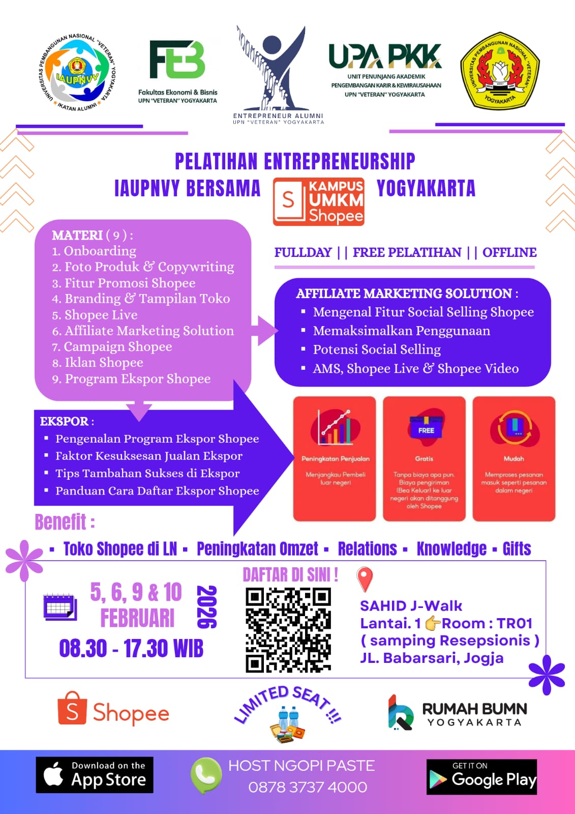 Inisiasi Program: "Pelatihan Entrepreneurship IAUPNVY bersama Kampus UMKM Shopee"
