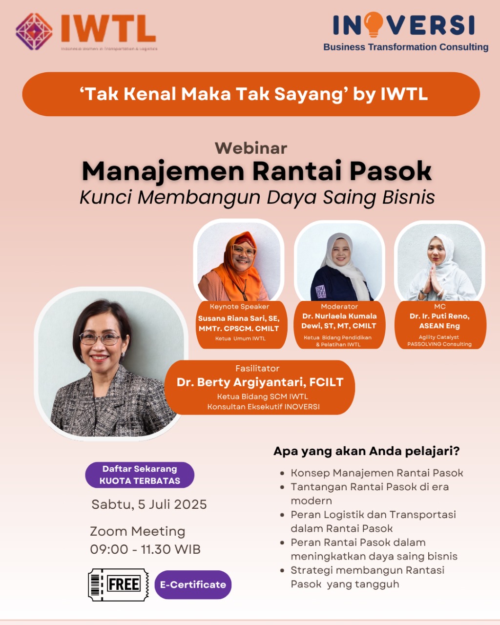 Program Initiation: "Webinar Supply Chain Management: Key to Foster Competitiveness in Business"